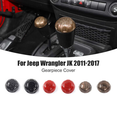 ?? Center Gear Shift Knob Cover Trim Decor Bezel For Jeep Wrangler JK 2011-2017