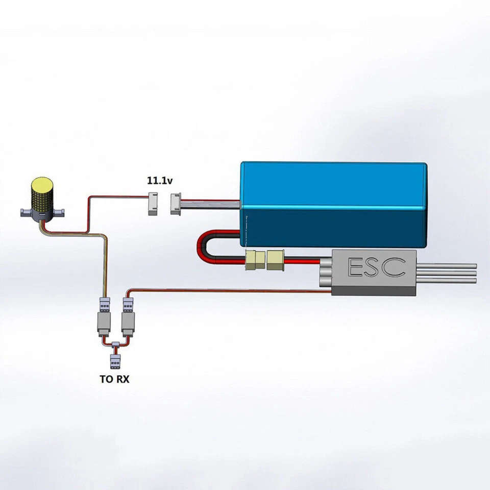EDF Tail Blower Retrofit FMS Freewing 70 80 90 Ducted Fan LED RC Plane Parts - Image 3 of 4