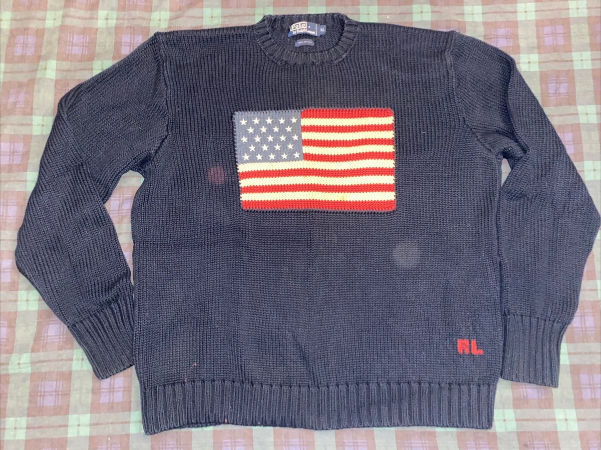 Vtg Polo Ralph Lauren 1990s American Flag Knit | eBay Vtg Polo Ralph Lauren 1990s American Flag Knit | eBay
