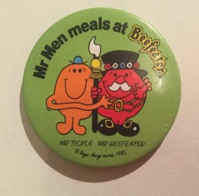 Mr Men At Beefeater Mr Tickle Button Pin Anstecker