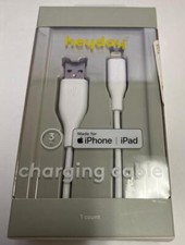 Heyday 3' Lightning to USB-A Round Cable - White