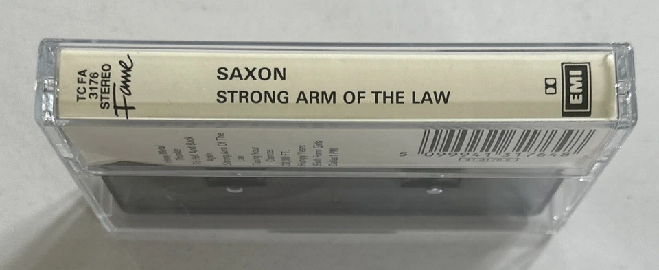 Saxon - Strong Arm of The Law - cassette tape album VG / Mint Condition - Image 3 of 4