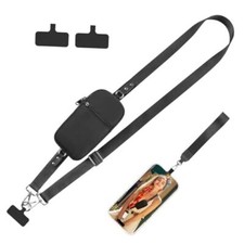 Clip and Go Strap for Phone with Wallet Crossbody, Upgraded New Phone Strap