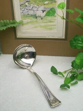 RARE International American Silver ROANOKE Silverplate Gravy or Sauce Ladle 1913