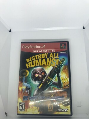 Destroy All Humans! Sony Playstation 2 PS2 Greatest Hits Complete Tested