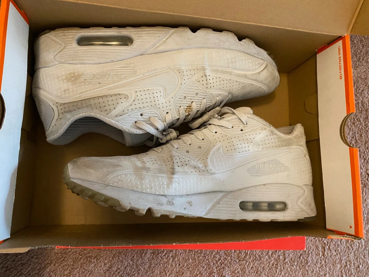 Ministerio Moda Sencillez Nike Air Max 90 Ultra Moire Triple White Mens Size 13 819477-111 | eBay