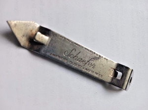 Schaefer lager beer can opener "America's Oldest Lager Beer" Handy Walden