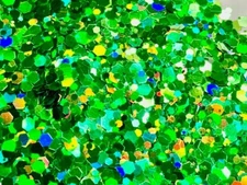 "Clover" Custom Green Chucky Mix Glitter