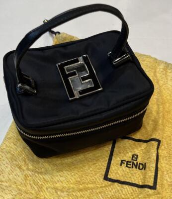 バッグ FENDI Vanity Bag Accessory Pouch Zucca Authentic Fendi Vanity Accessory Pouch Mini Bag Handbag Zucca | eBay