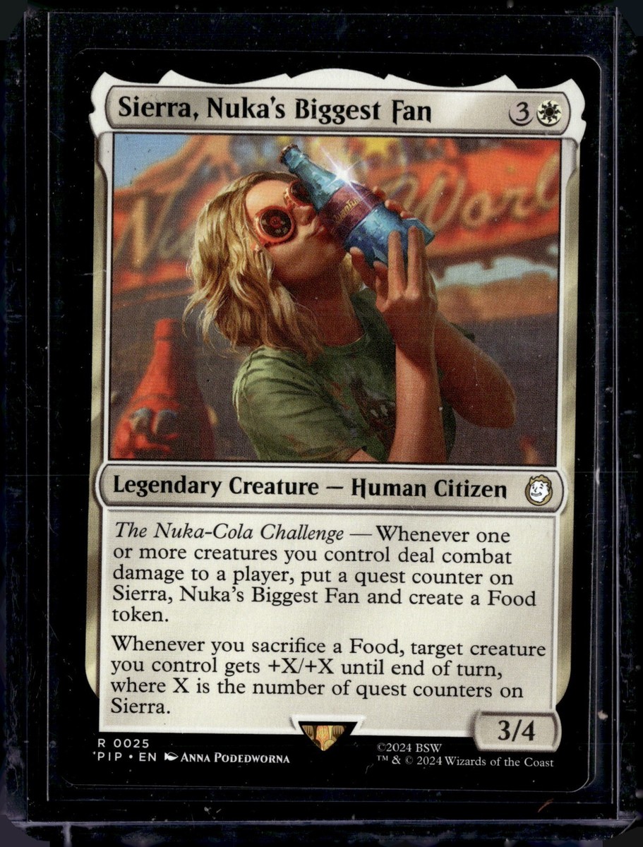 mtg fan cards Sierra, Nuka's Biggest Fan - 25 - PIP - NM - MTG Magic the Gathering