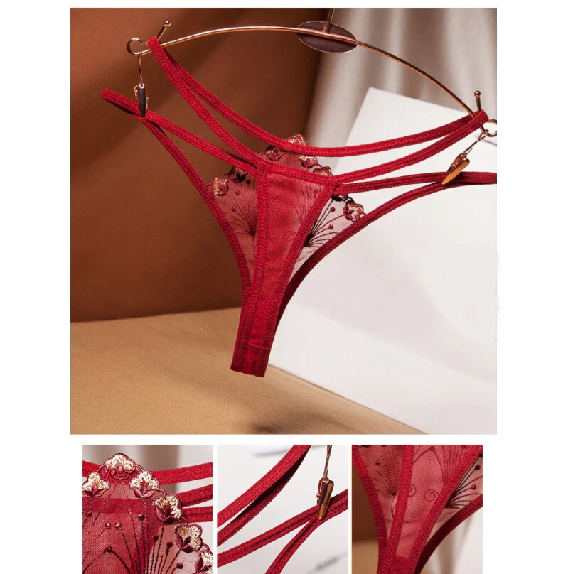 Mini Tanga transparent Dessous Spitze Slip sexy Panty Hotpants Reizwäsche XS S M - Bild 3 von 4