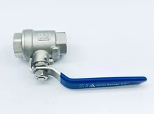 DUDA ENERGY 1/2" 304 SS VERTICAL CHECK VALVE 200WOG 2-PIECE BALL VALVE