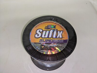 Sufix 646-650 Superior Monofilament Line 50 lb 1095 Yards Smoke Blue 1 lb (9D)