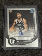 2025-26 Bowman Chrome Nolan Traore Rookie Chrome Auto #BCA-NT Nets SP (RC)