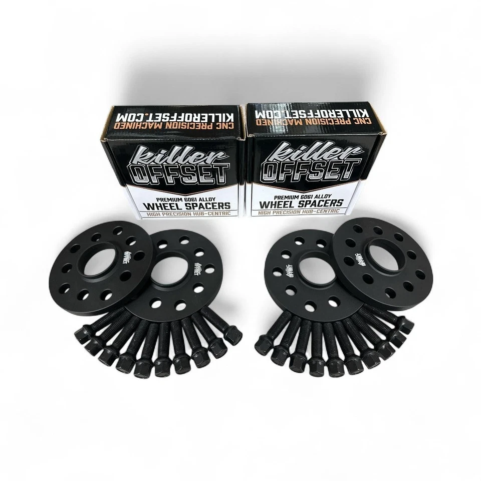 Killer Offset 12mm 15mm Wheel Spacers Kit + Bolts for VW Golf MK7 MK7.5 R GTI - Image 3 of 4