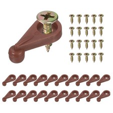 uxcell 20Set Glass Retainer Clips Kit, 1 Inch Plastic Cabinet Clips...