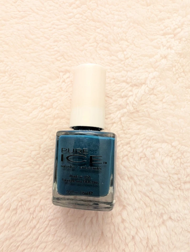 Esmalte de uñas Pure Ice en azul verde azulado vintage difícil de encontrar 1094 leer Foto 2 de 4