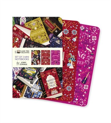 Book Lovers by Jenny Zemanek Set of 3 Mini Notebooks (Notebook / blank book)