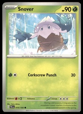 Snover 010/193 Common Paldea Evolved Pokemon NM