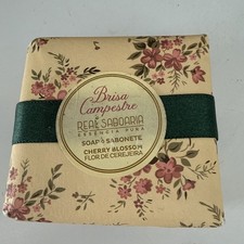 Brisa Campestre Soap Bar Cherry Blossom Real Saboaria New Made Portugal Heranca