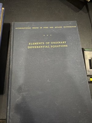 Elements of Ordinary Differential Equations by Michael Golomb; Merrill Shanks HC