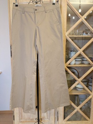 Stefanel Damen Hose mit Weitem Beinen Gr 38