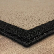 2'6"x3'10" Washable Madison Border Accent Rug Gray - Threshold: Indoor