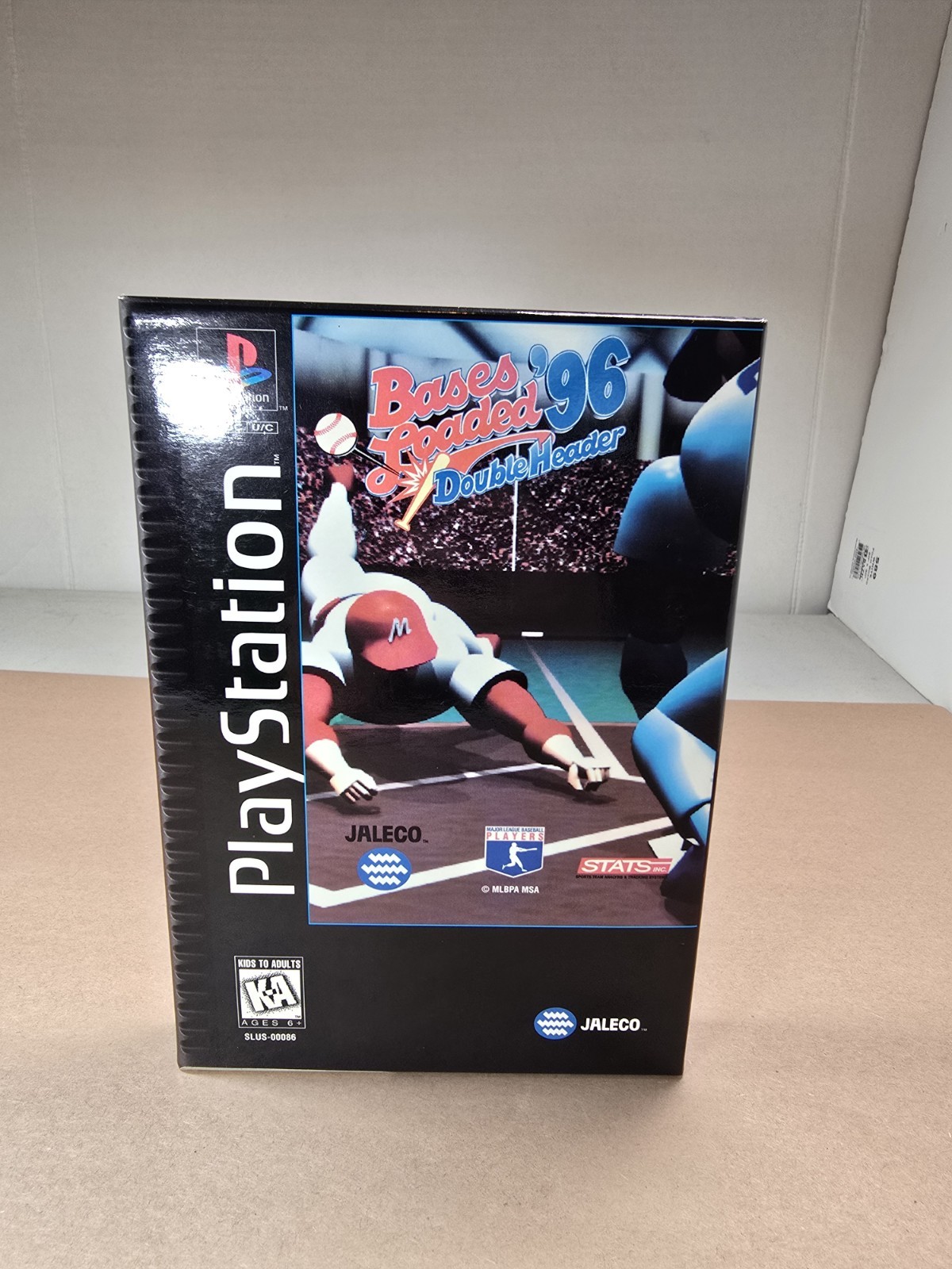 Bases Loaded 96 Double Header Sony PlayStation 1 PS1 Longbox Complete CIB