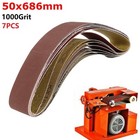 50x686mm Abrasive Sanding Belt 120~1000# For Power Sander Tools Metal Working