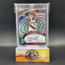 💥CJ McCollum 2020-21 Panini Spectra Radiant Signatures #RSI-CJM Auto #d /35💥