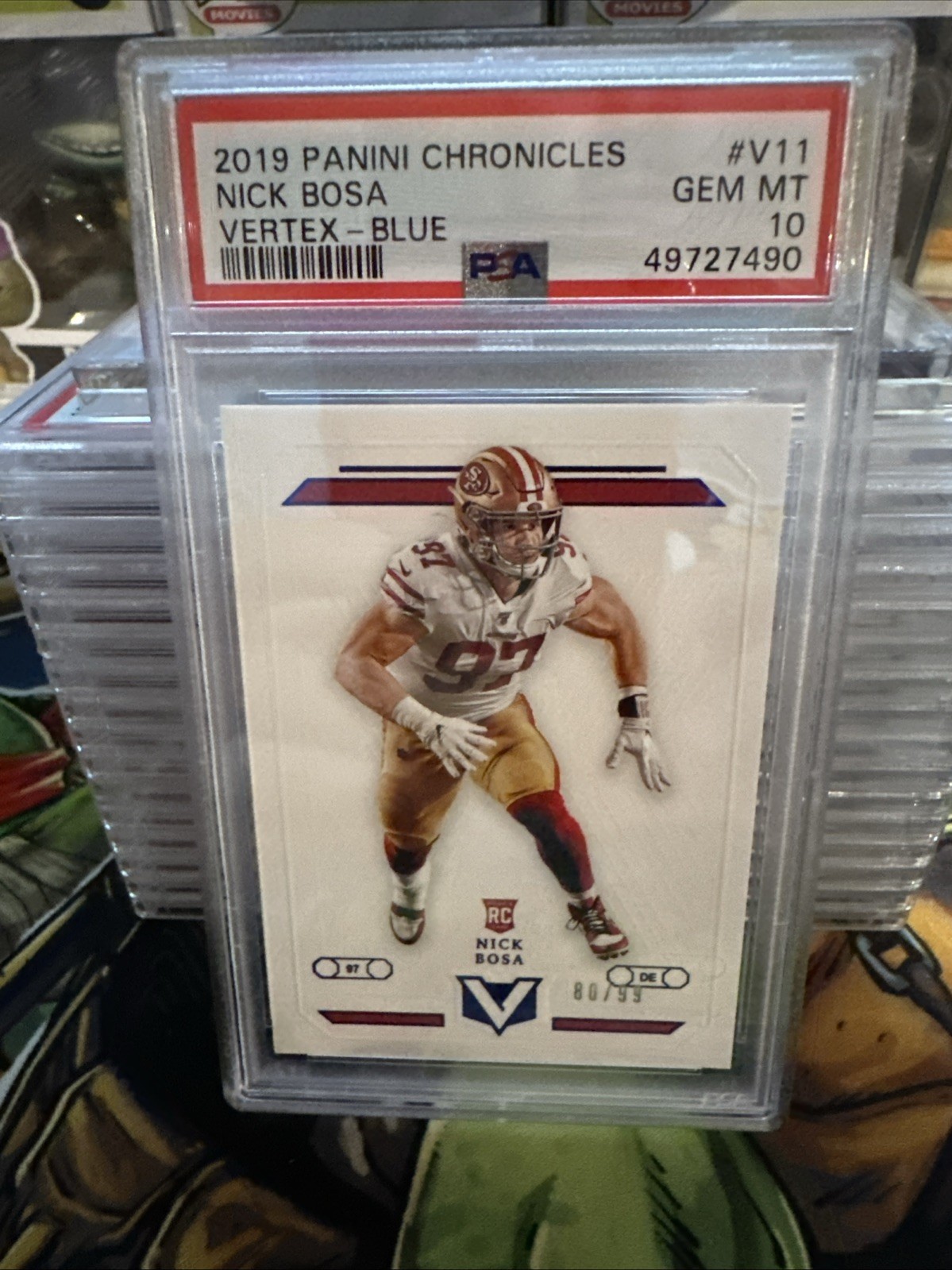 Nick Bosa Panini Chronicles Vertex #V11 Blue