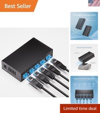 5-Port Gigabit Ethernet Switch, Unmanaged Home Network Switch Hub, Ethernet S