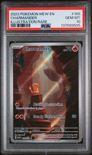 PSA 10 Charmander IR 168/165 Pokemon 151 Scarlet & Violet 2023 ENGLISH GEM MINT