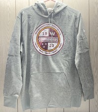 Nike Washington Commanders Heathered Gray Performance Pullover Hoodie NWT L