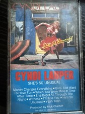 Vintage Cyndi Lauper She  s So Unusual Cassette Tape 1983