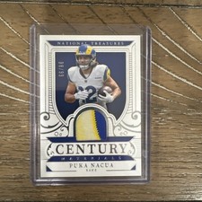 2025 Panini National Treasures /99 Puka Nacua CenturyMaterials Patch CM-PNA Rams