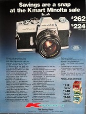 1979 Minolta Camera Original Vintage Advertisement Kmart Print Ad