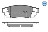 Meyle BremsbeläGe Bremsbelegsatz Hinten FüR Toyota C-HR RAV 4 V Lexus RX