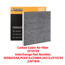 Carbon Cabin Air Filter Cf10729 For Dodge Journey 2009-2020 2.4l 3.5l 3.6l Carbon Cabin Air Filter Cf10729 For Dodge Journey 2009-2020 2.4l 3.5l 3.6l