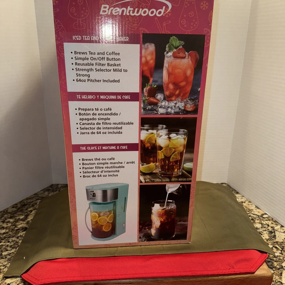 Cafetera y té helado Brentwood KT-2150 con jarra de 64 oz Foto 4 de 4