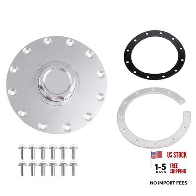 BARTOO Billet Aluminum Fuel Cell Cap with 12 Bolting Holes Cell Bung and