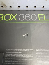 Xbox 360 Elite Box With Sealed Manuals (ONLY BOX AND MANUALS)(NO CONSOLE)