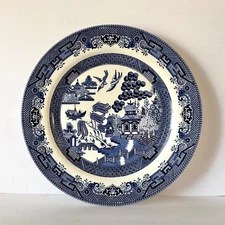 Churchill Blue Willow Plates England – 10” Dinner or 8” Salad – You Choose
