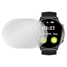 5pcs Watch Screen Protector 33mm Tempered Glass Anti-Spy Protection, Gray