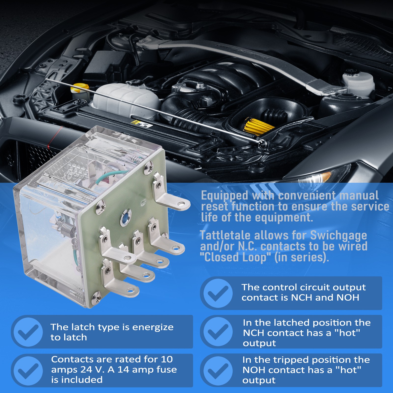 NEW 518APH-12 25700147 MURPHY 12 Volt Tattletale SWITCH