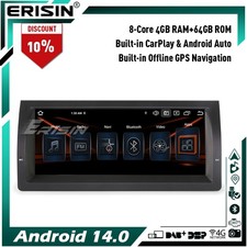 10.25" 8-Core 64GB Android 14 Car Stereo Satnav CarPlay Head Unit for BMW X5 E53