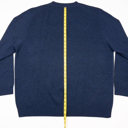 Filson Wool Pullover Sweater Men's XL Navy Blue Crewneck Long Sleeve 11003 - Picture 8 of 11