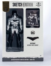 McFarlane DC Multiverse Batman White Knight Sketch Edition Gold Label Exclusive