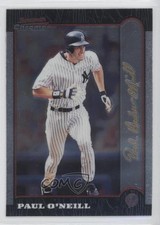 1999 Bowman Chrome Gold Foil Signature Paul O'Neill #20 3a8