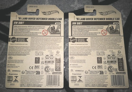 2025 HOT WHEELS '15 LAND ROVER DEFENDER DOUBLE CAB + BLISTER ERROR LOT OF 2 -NEW - Picture 11 of 11